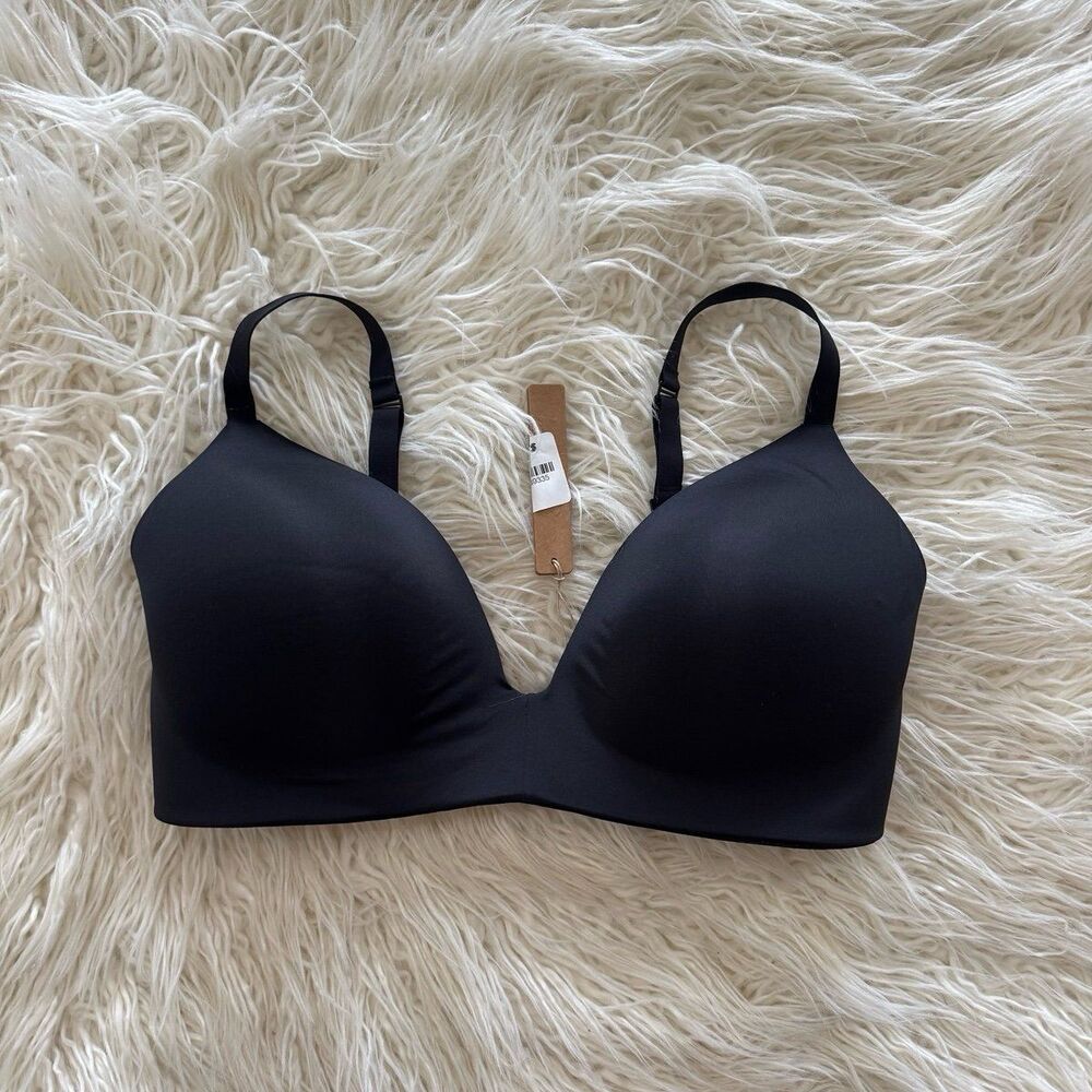 Skims Wireless Form T-shirt Bra Onyx Size 38DD